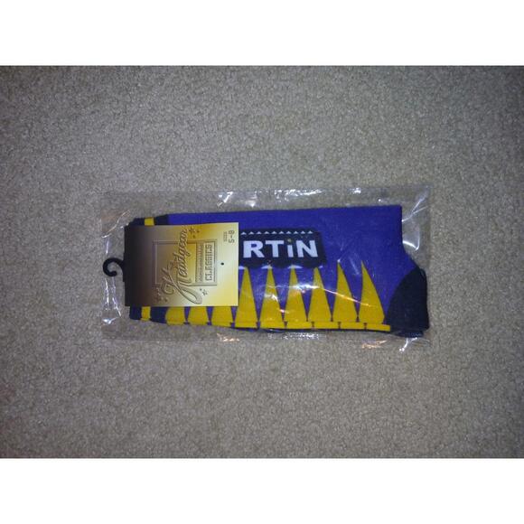 HGC MARTIN SHOWTIME SOCKS,PURP,YLW,5-8,NWT - Picture 1 of 1